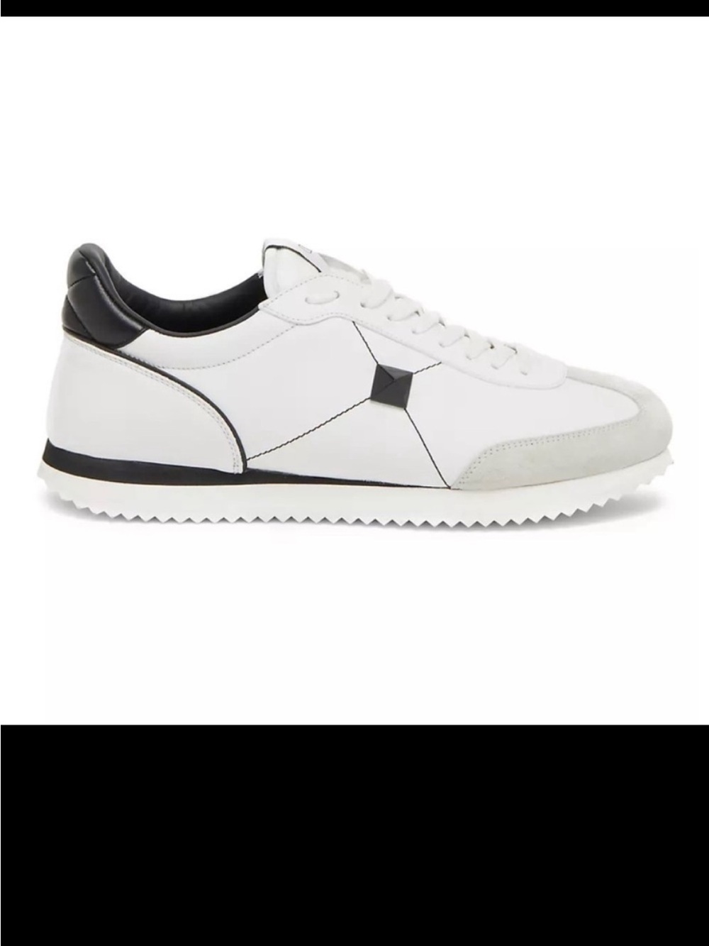Size 42 Valentino Garavani Retrorunner Sneakers White Black